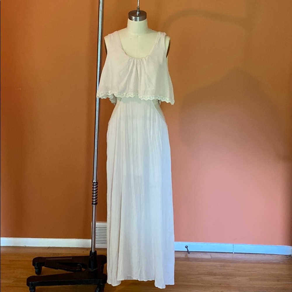 Boho cut out maxi dress
